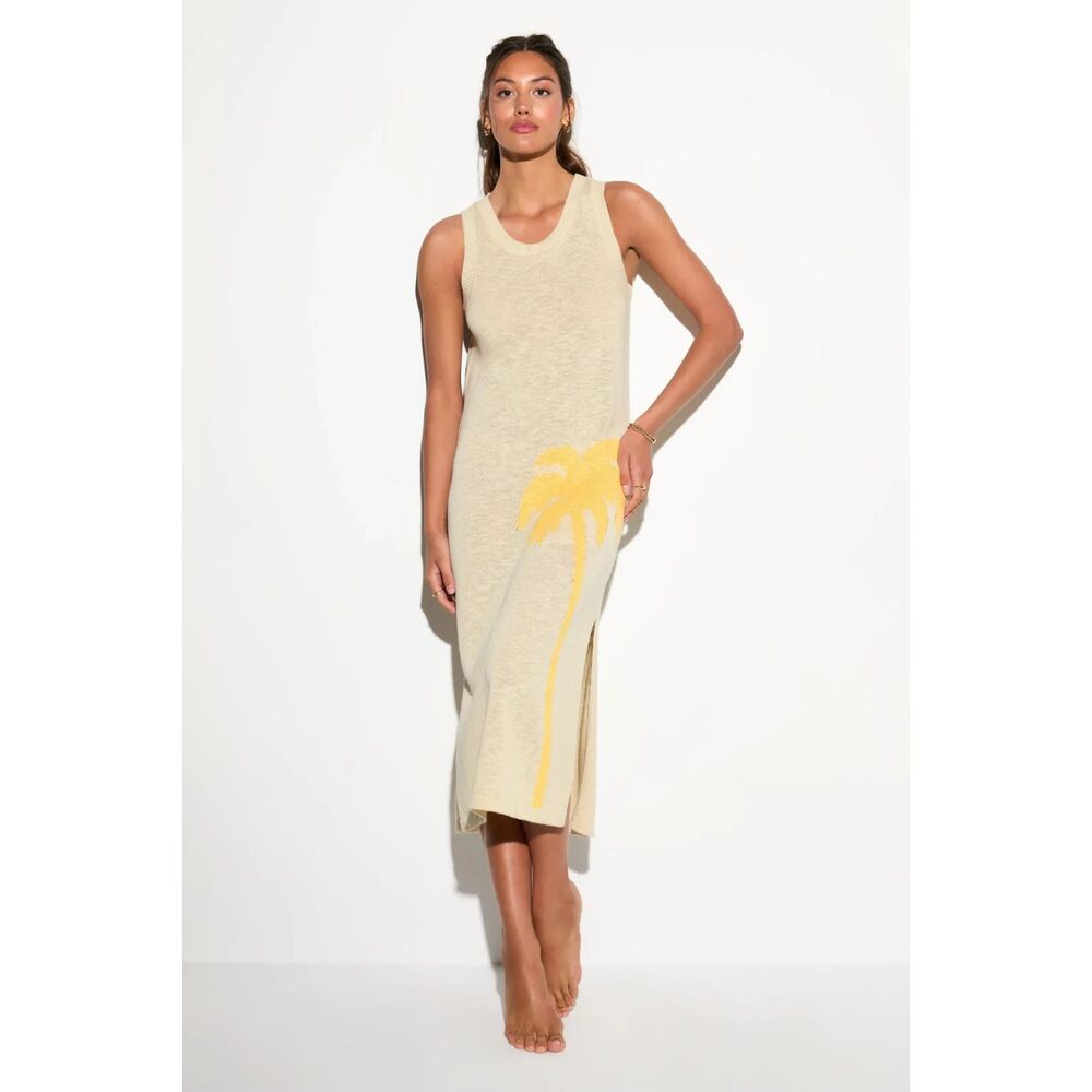 Spiritual Gangster Palm Lucy Muscle Tank Dress Sz Small Beach Vacation Cover‎ Up